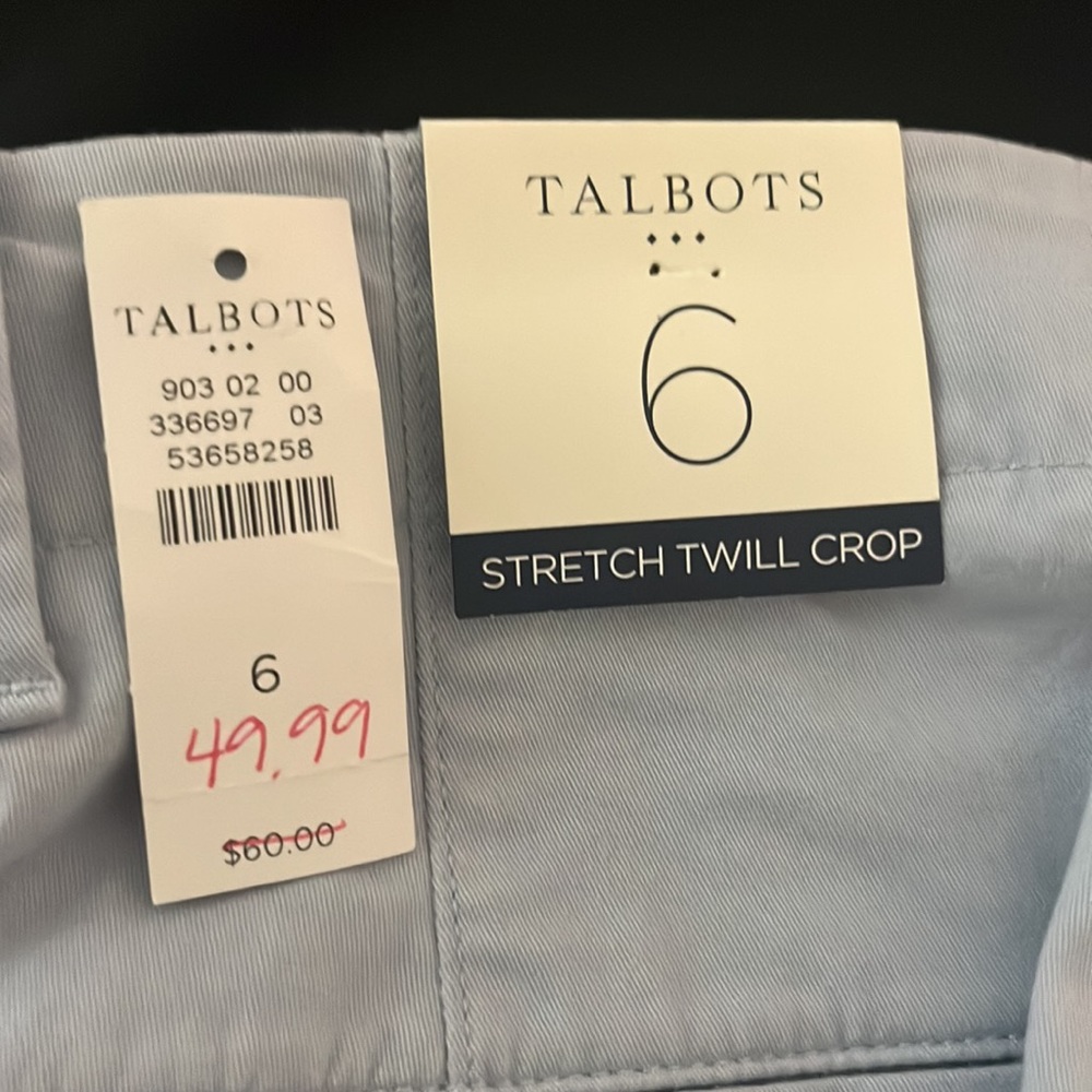 Sky Blue Ankle Pants Talbots - Picture 10 of 10